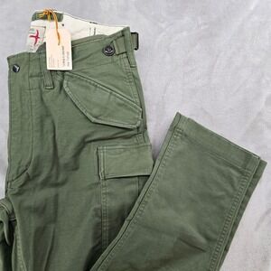 Relwen Commando Cargo Pant Mens 30x31 Green Military Tactical Utility NEW